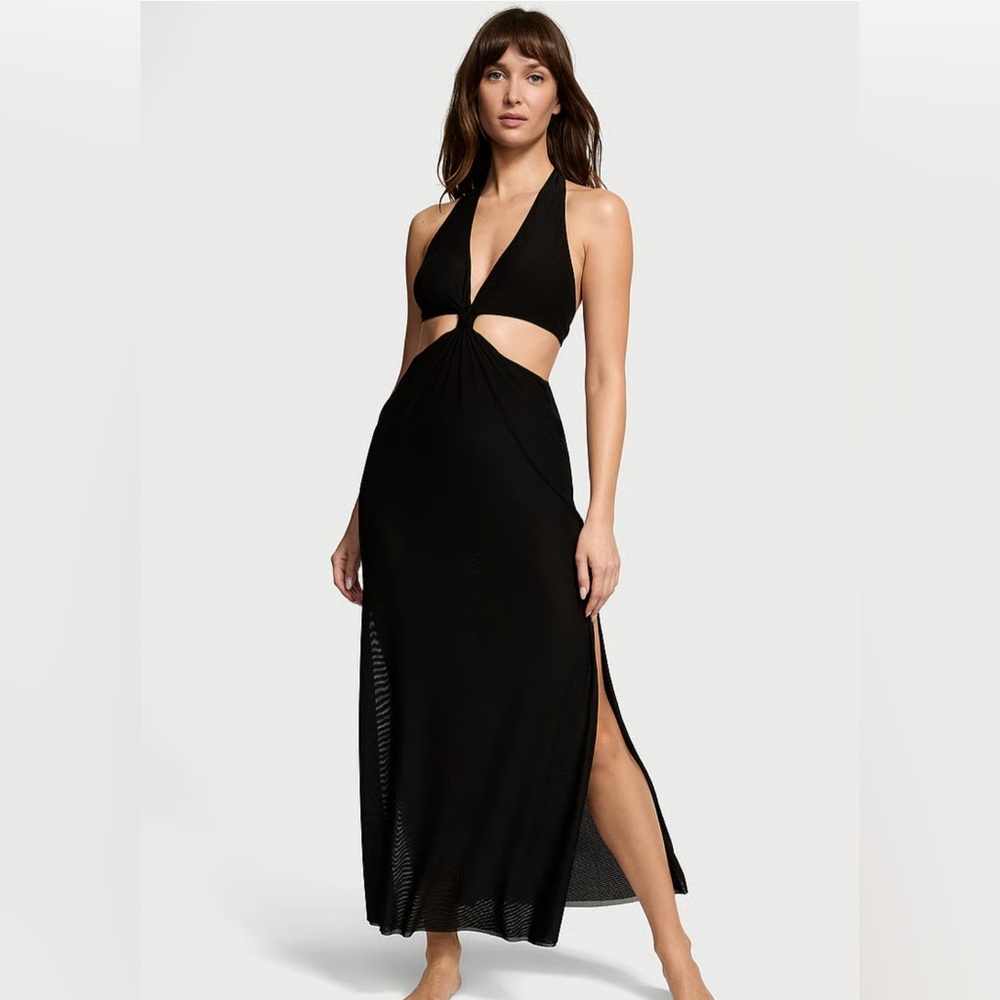 Victoria's Secret Black Swim Cut Out Coverup